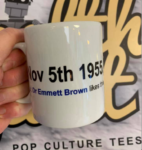 Back To The Future Mug - Dr Emmett Brown Likes This | stealthy Giant