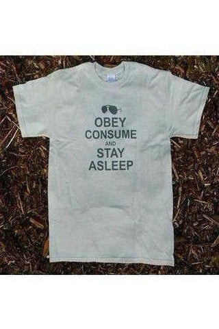 They Live T-Shirt - Obey Consume & Stay Asleep | Stealthy Giant - Stealthy Giant