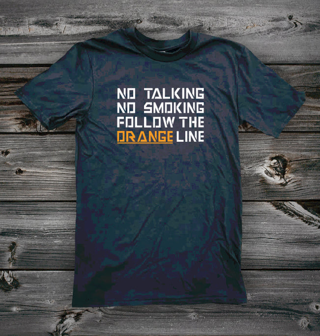 Escape From New York T-Shirt - Follow The Orange Line | Stealthy Giant